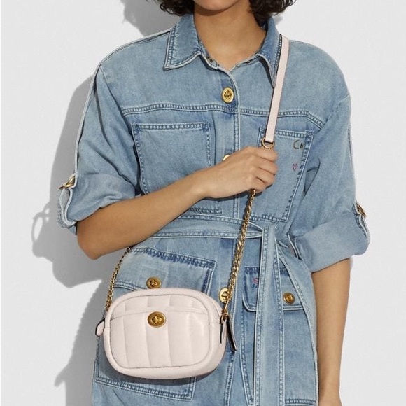 Coach Quilted Leather Camera Bag, Chalk/White, NWT - Picture 16 of 16